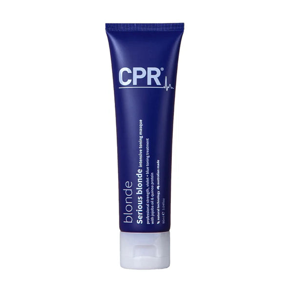 CPR Blonde Serious Blonde Intensive Toning Mask 90ml - Premium hair treatment for vibrant, healthy blonde hair. Sulphate-free formula by Vitafive CPR. Available at Salon Essentials.