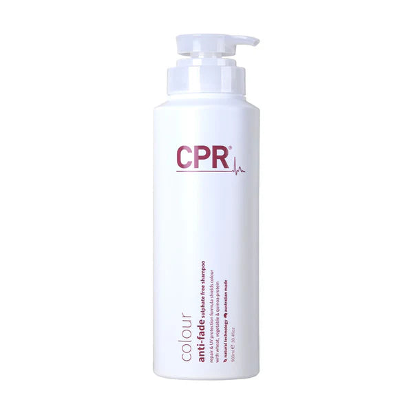 CPR Colour anti fade shampoo is a gentle, colour extending cleanser with intelligent botanical proteins that adhere to the cuticle and cortex to bind colour molecules and capture colour radiance