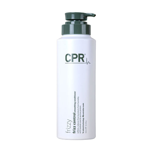 CPR Frizzy Smoothing Conditioner 900mL - Natural ingredients, anti-frizz, pH balanced, suitable for all hair types, including frizzy, curly, and wavy hair.