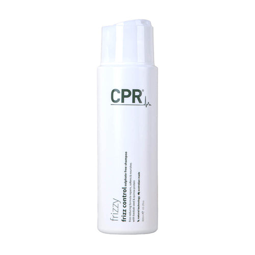 CPR Frizzy Sulphate-Free Shampoo 300mL - Smooth, silky soft hair with natural origin formula, sulphate and paraben-free, gentle cleansing, essential nutrients, anti-frizz, for curly and coarse hair types.