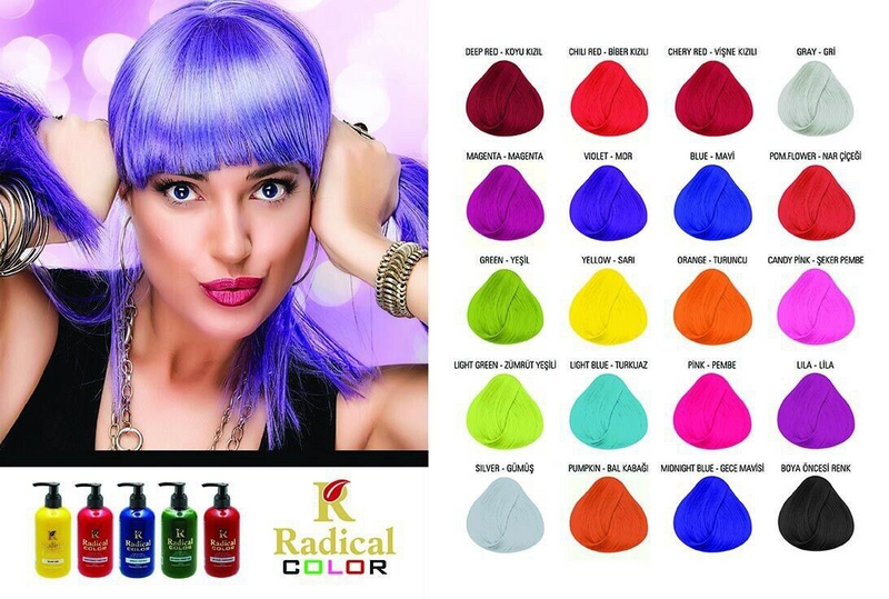 Radical Color Semi Permanent Hair Colour Pomegranate 250ml