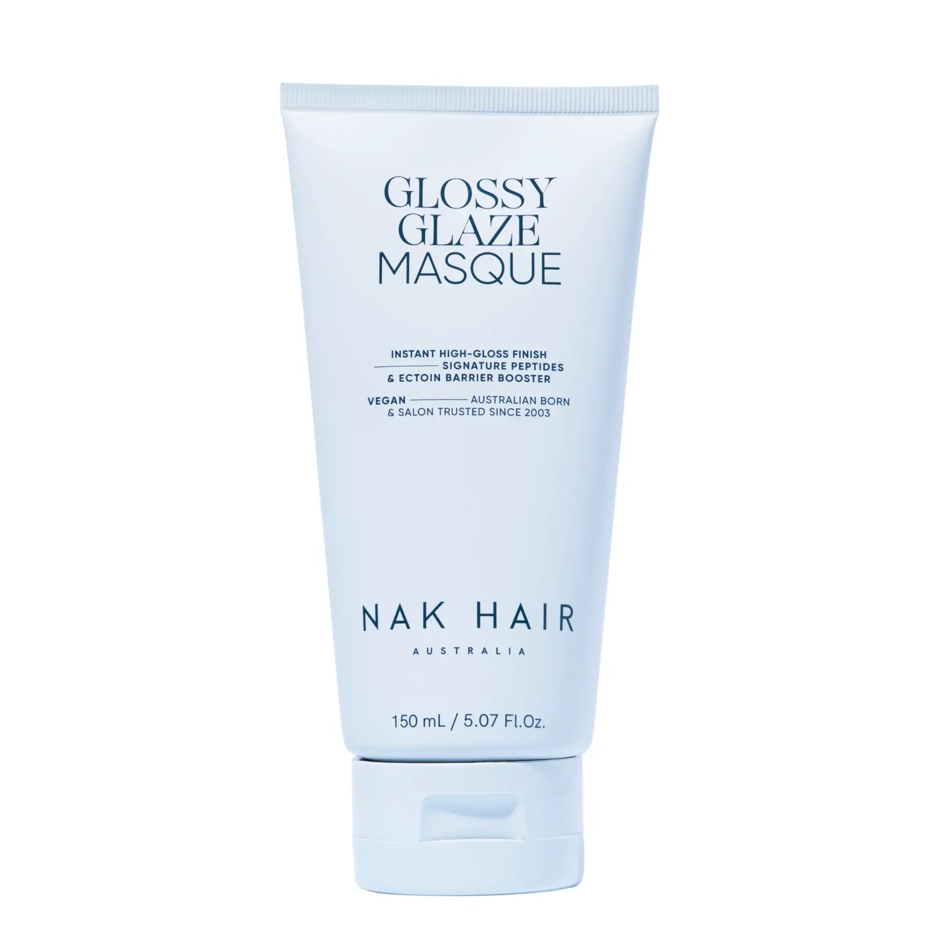 NAK Signature Glass Hair Glossy Glaze Masque 150ml, Korean glass hair treatment for mirror shine, anti-frizz smoothing and radiant healthy hair