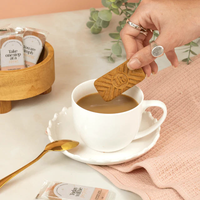 Mindful Bakes - Spiced Caramelised Salon biscuits wrapped in Mindful Messages