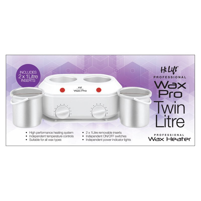 Hi Lift Professional Twin Wax Pot Heater 2 x 1 Litre