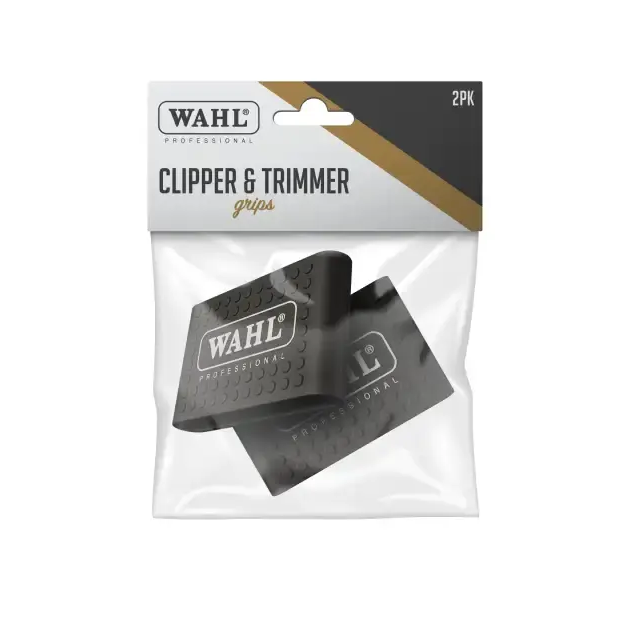 Wahl clipper and trimmer grips in packaging on a white background