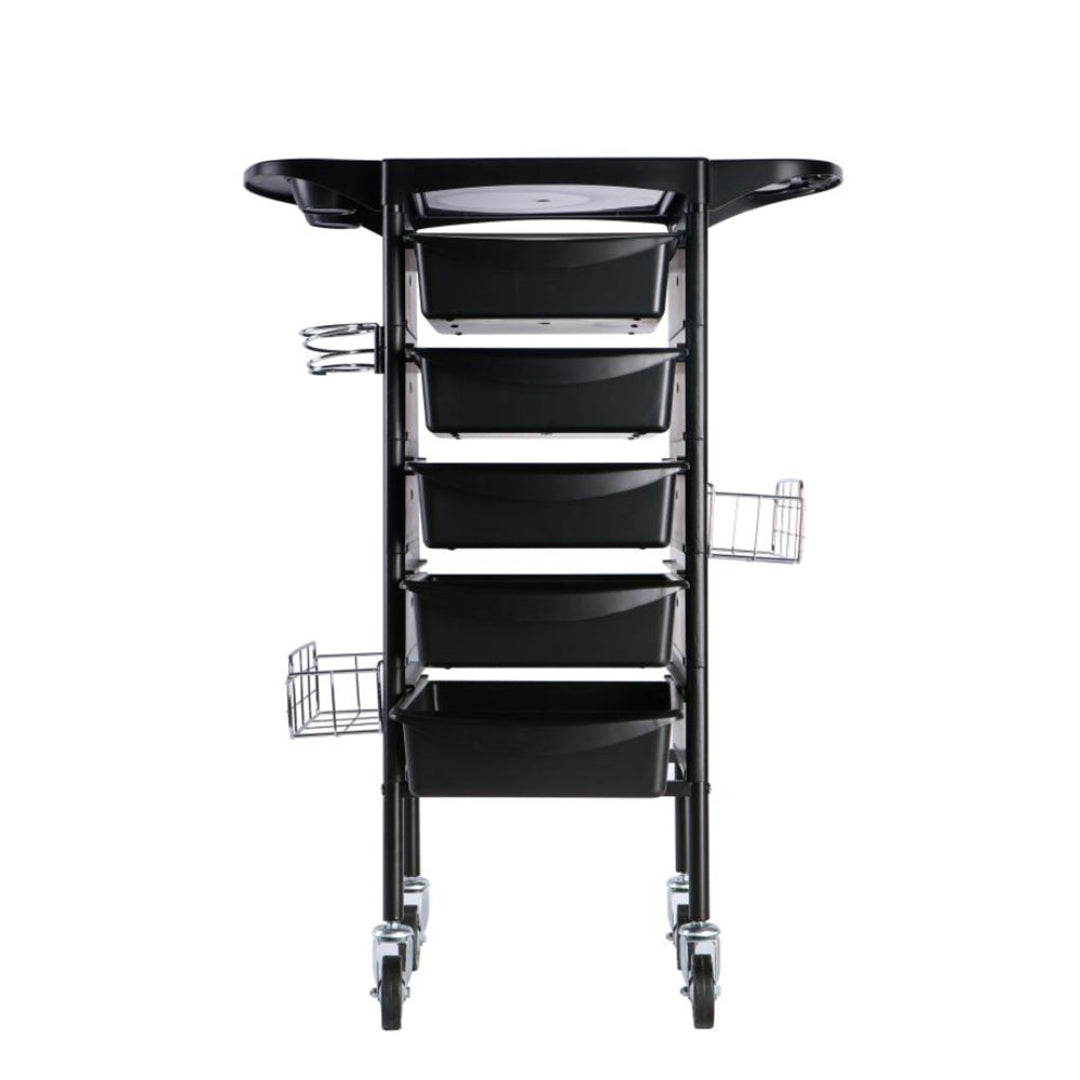 Carlos Hairdressers Salon Trolley - Black