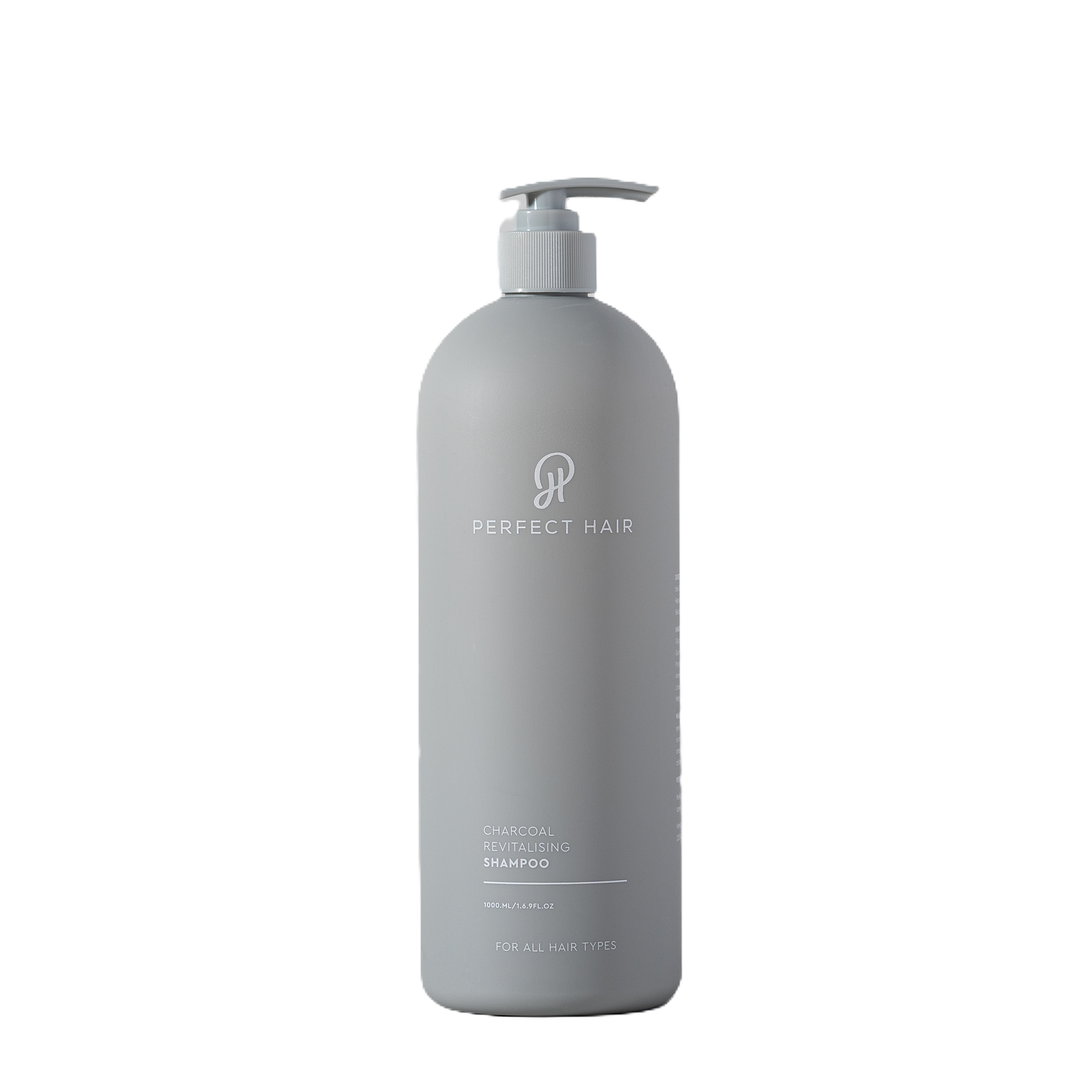 Pefect Hair Charcoal Shampoo 1 Litre bottle.  This  deep cleans but also relaxes and moisturizes the hair, leaving it softer, shinier, and more manageable.