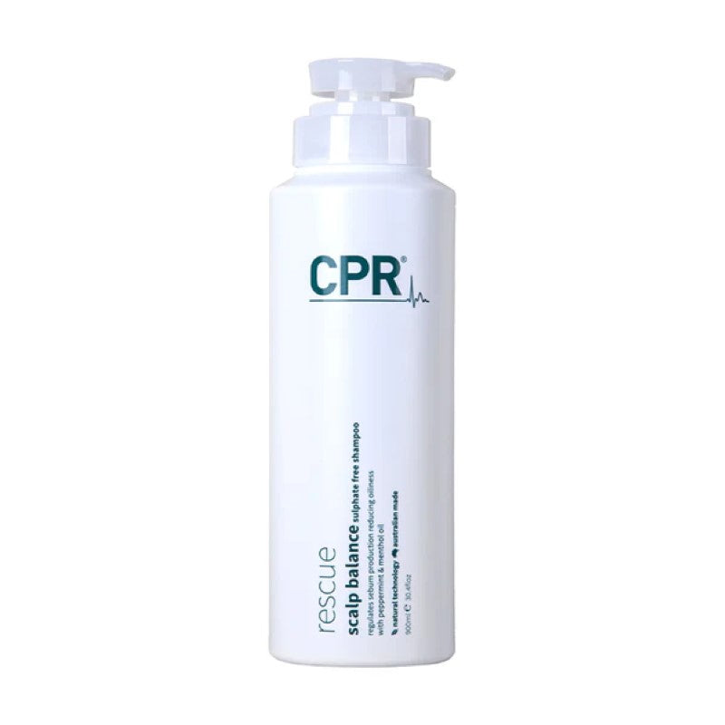 CPR Rescue Scalp Balance Oil Reduction Shampoo 900ml - Purify, balance and gently cleanse an oily scalp