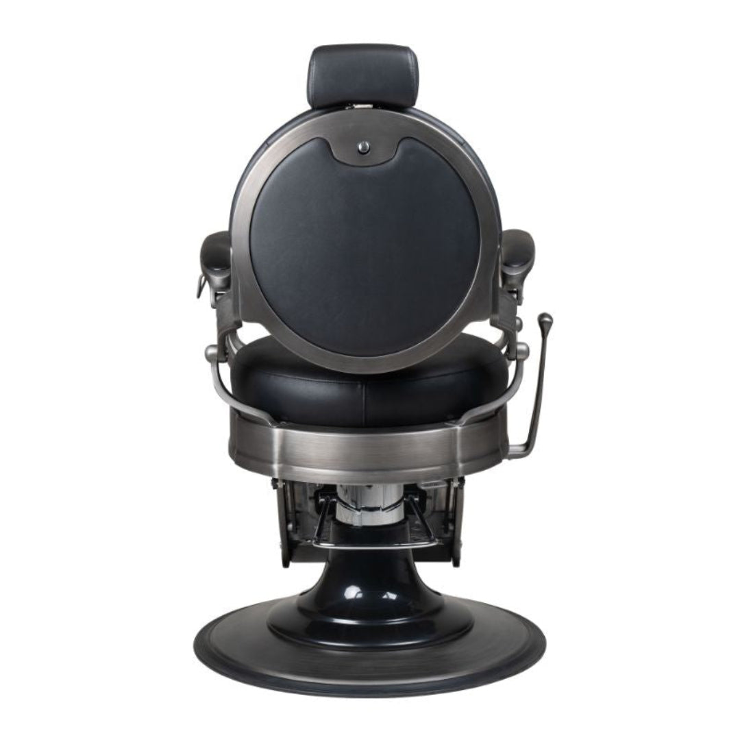 Reuben Barber Chair - Gun Metal Grey