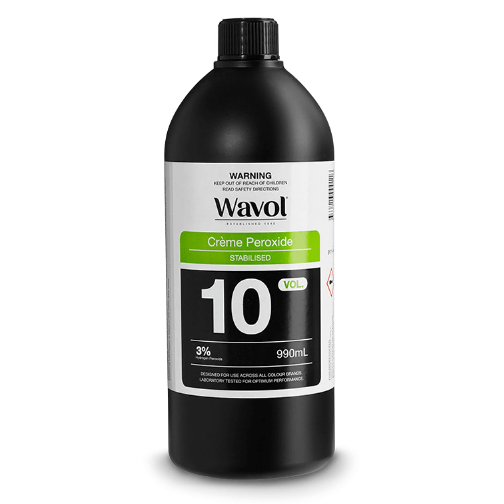 Achieve flawless, salon-quality results with Wavol 10Vol Crème Peroxide