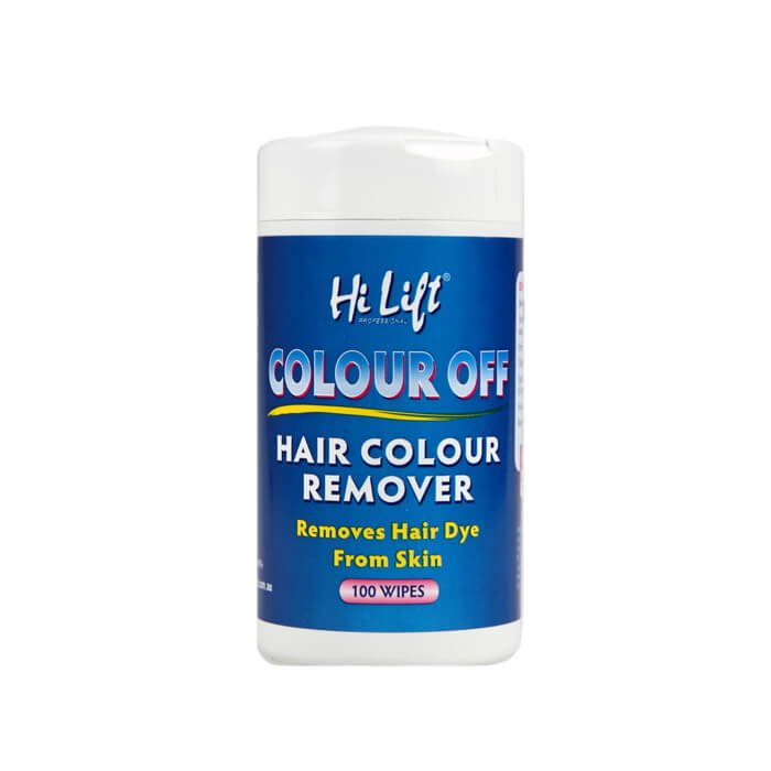 Hi Lift Colour off hair colour remover.  Removes Hair Dye from Skin 100 wipes