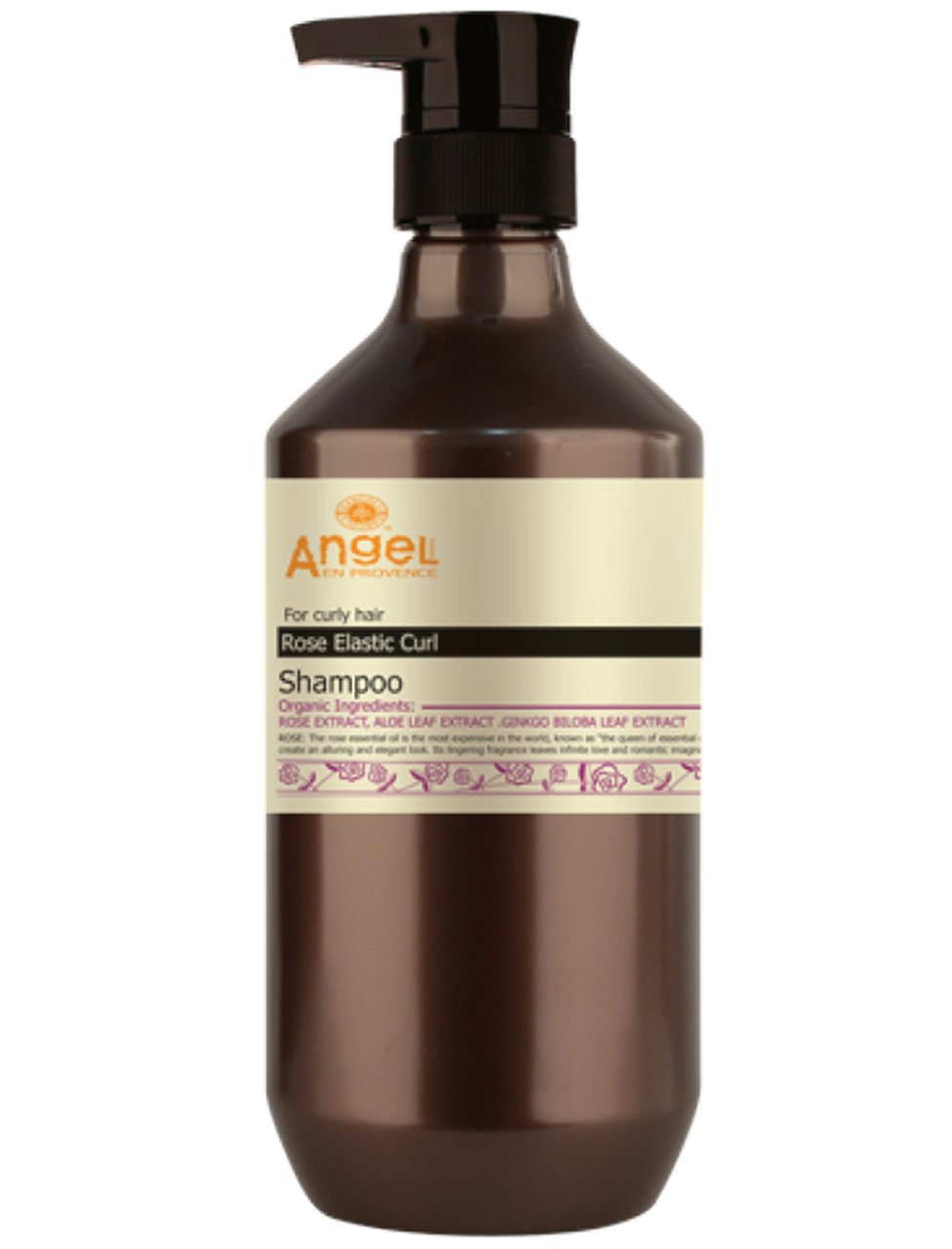 Angel En Provence Rose Elastic Shampoo 800ml.  Luxurious rose-infused hair Shampoo 
